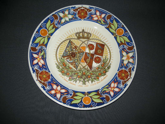 Verzamelen Koninklijk Huis 015. huwelijksbord Juliana en Bernhard