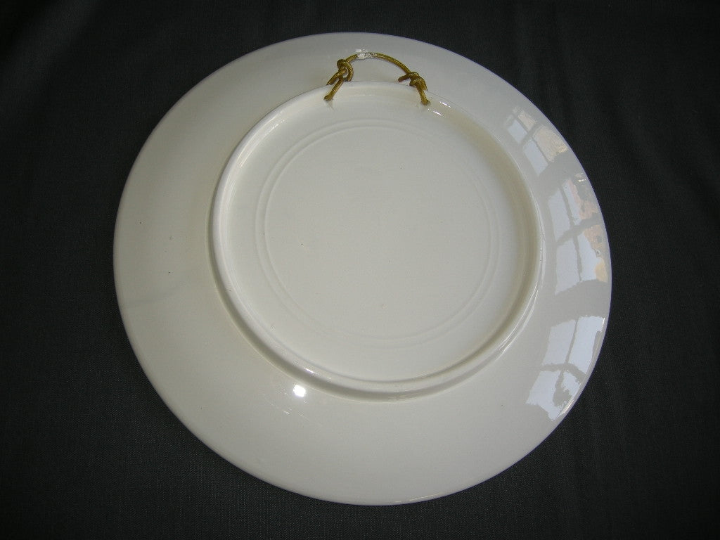 Elsterwerda Keramik blauw - witte wandborden 015. doorsnee 35 cm.