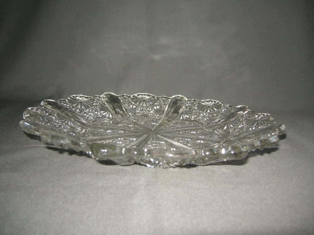 Gebruikt glas - kristal presenteerschalen 015. schaal met schulprand