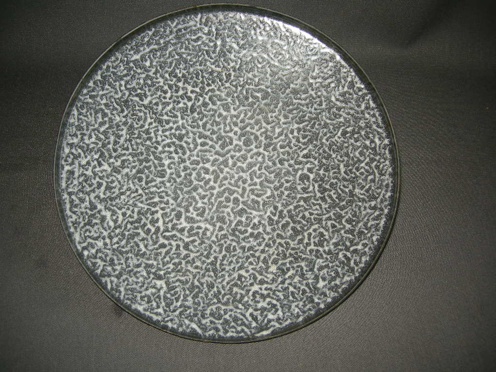emaille grijs gewolkt 015. pan O30 cm.