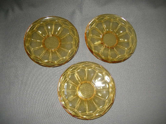 glas - kristal geel 016. gebaksbordjes