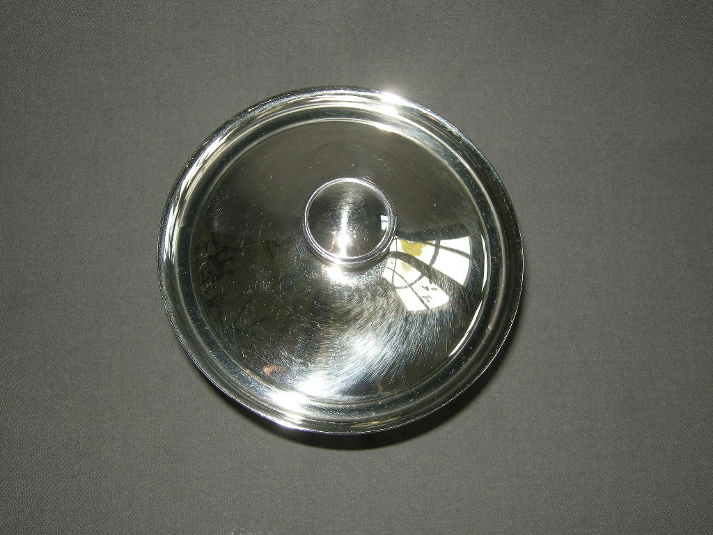 roestvrijstaal 014. Set van 4 dekschaaltjes O12 cm.
