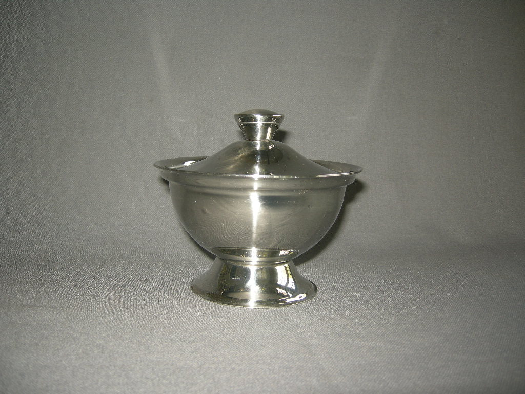 roestvrijstaal 014. Set van 4 dekschaaltjes O12 cm.