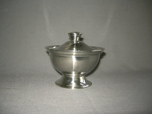 roestvrijstaal 014. Set van 4 dekschaaltjes O12 cm.