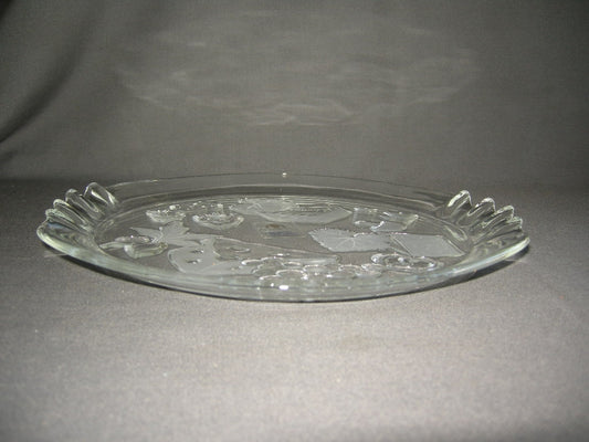 Gebruikt glas - kristal presenteerschalen 018. presenteerschaal voor kaas