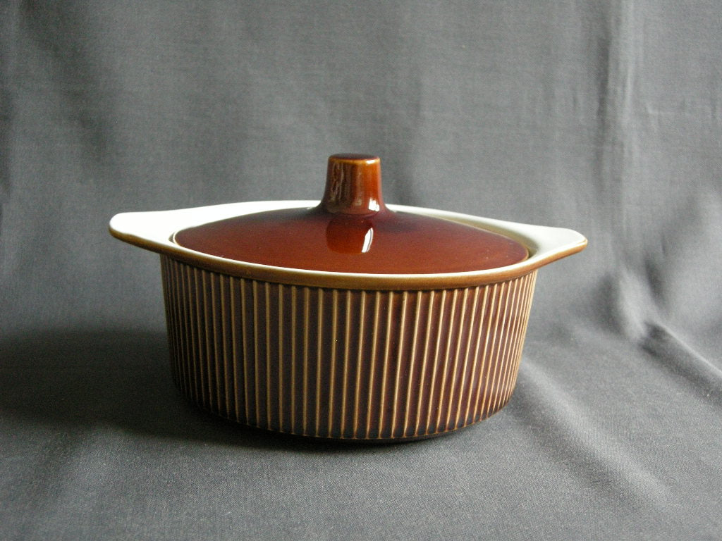 Villeroy & Boch Brown Ribbed dekschaal nr. 4