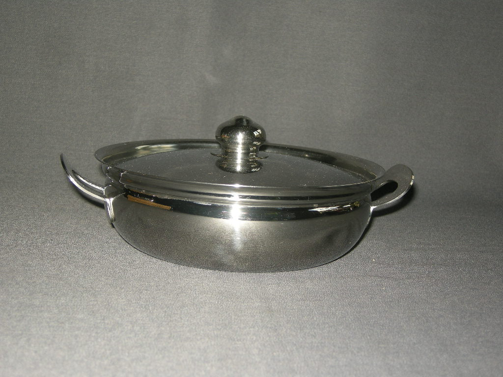 roestvrijstaal 019. Set van 2 dekschalen Gero Zilmeta