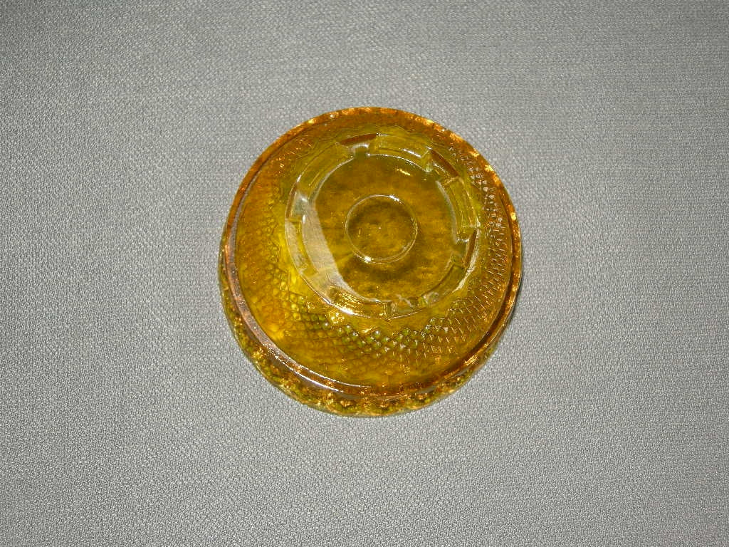 glas - kristal geel 022. theelichthoudertje