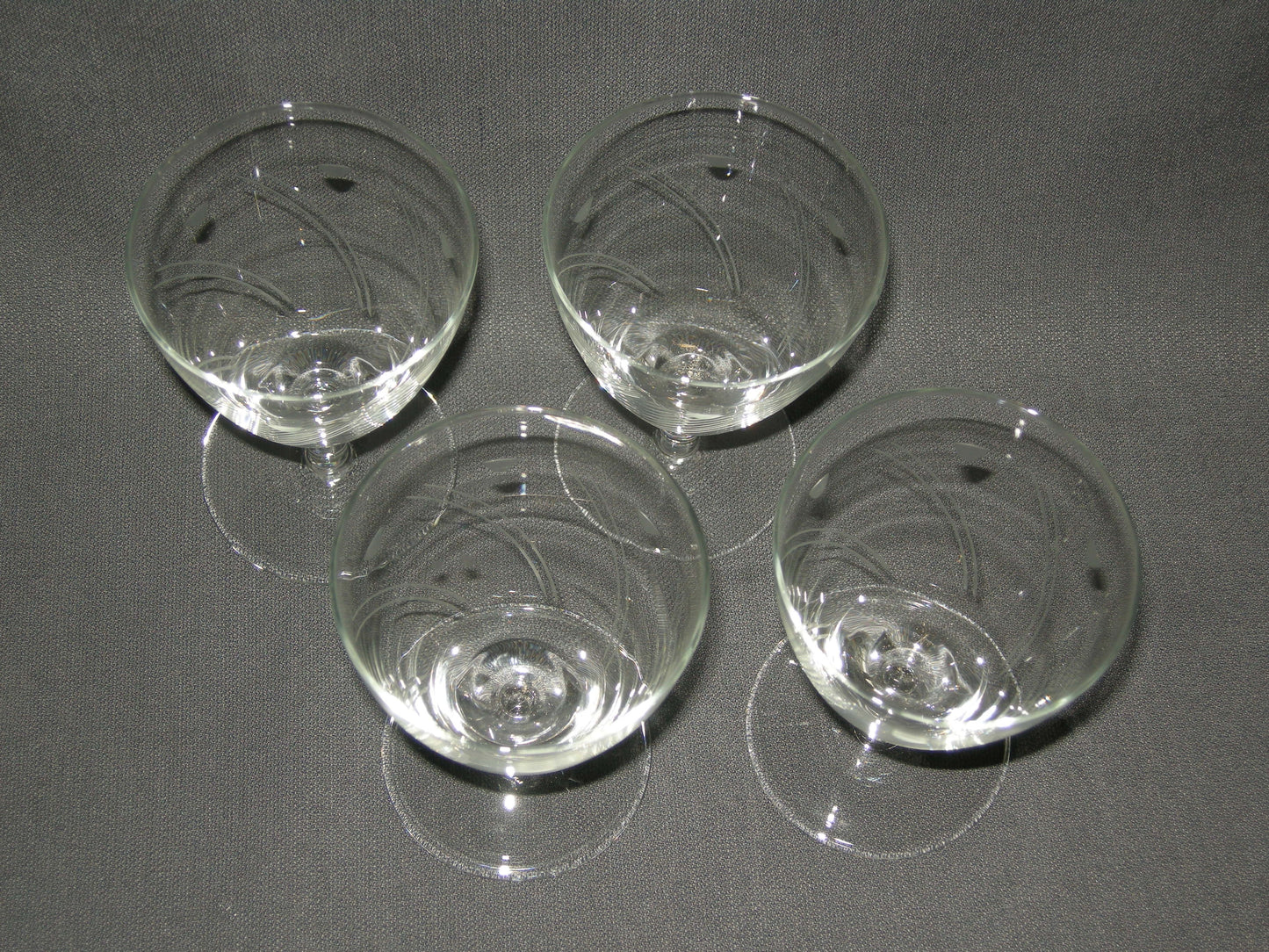 gebruikt glas / kristal glazen 022 a. 4 glazen