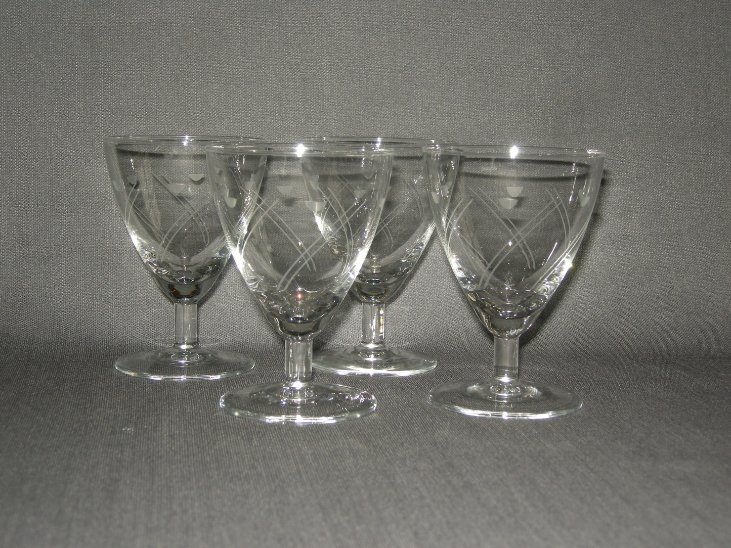 gebruikt glas / kristal glazen 022 a. 4 glazen