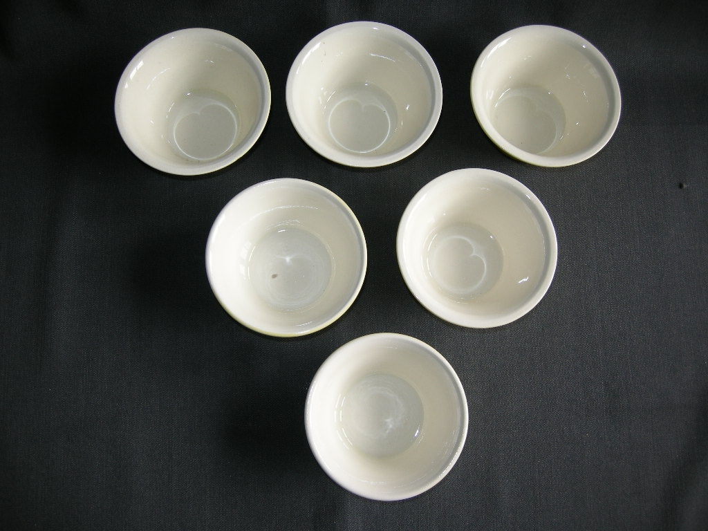 Villeroy & Boch fel geel 023. 6 souffleschaaltjes