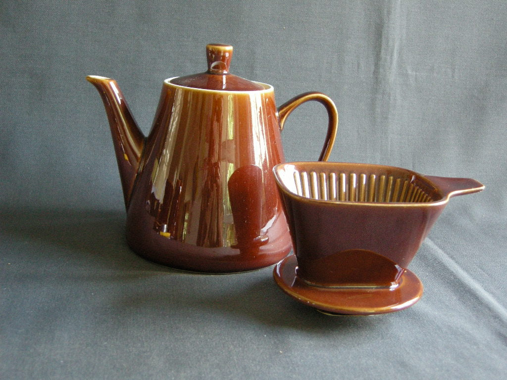 Villeroy & Boch bruin 023. koffiepotje nr. 4 met schuine filter
