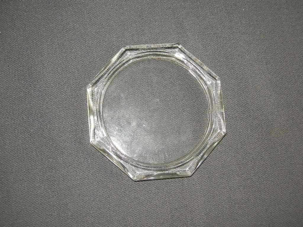 glas - kristal onderzetters 023. doos met 12 onderzetters