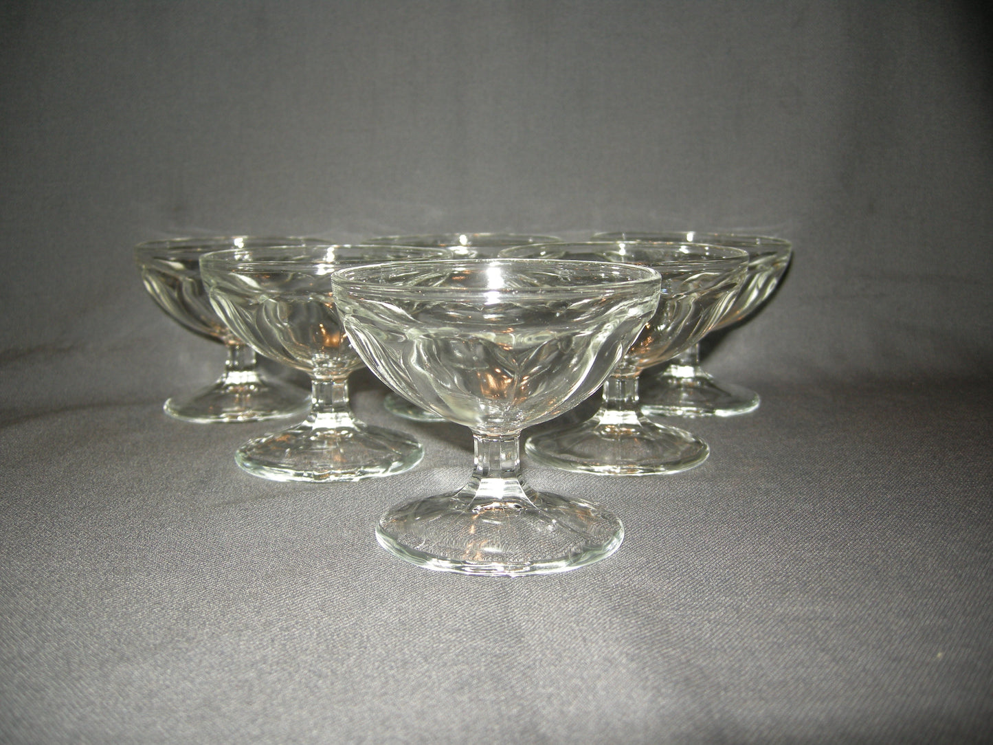 gebruikt glas / kristal glazen 023 a. 6 coupes