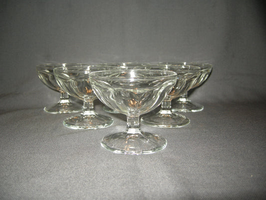 gebruikt glas / kristal glazen 023 a. 6 coupes