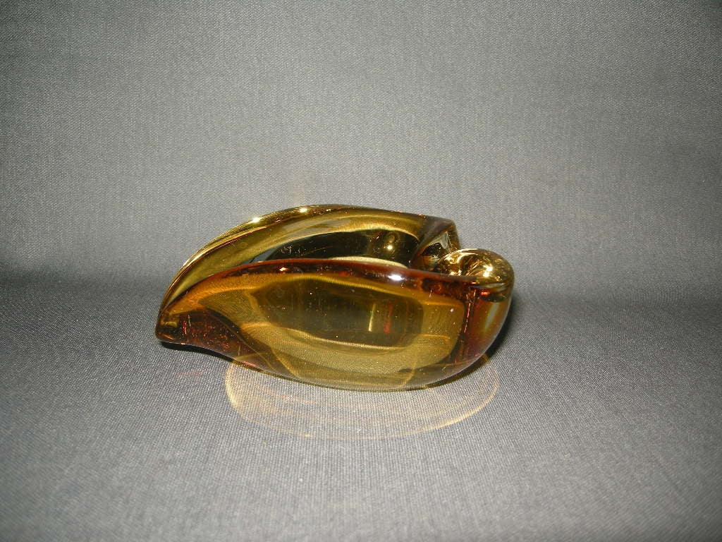 glas - kristal geel 024. asbak