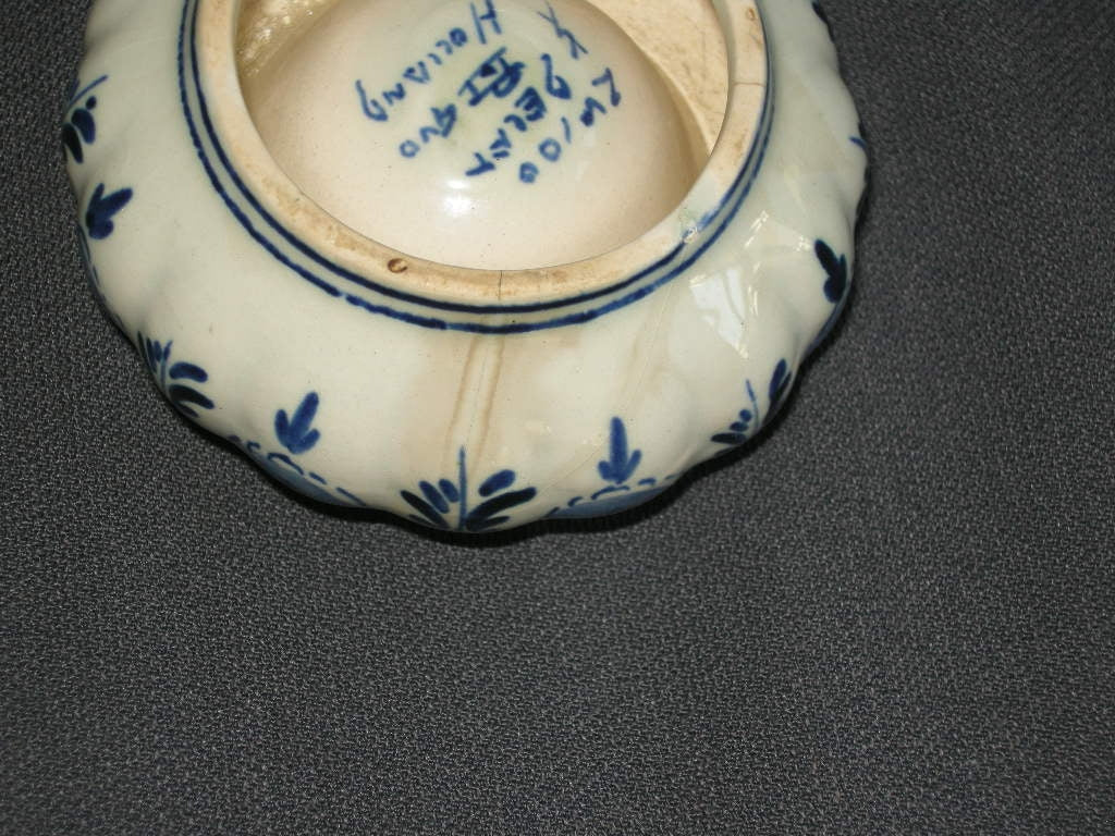 Delfts blauw diverse 025. theezeefje met uitlekbakje