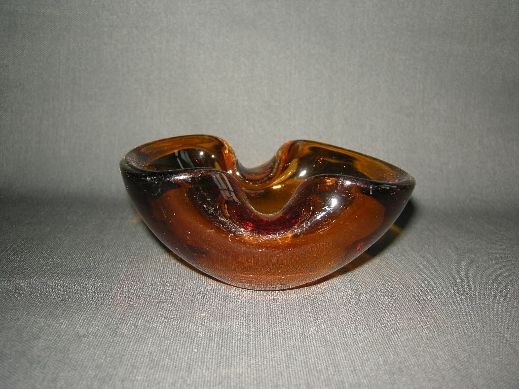 glas - kristal geel 025. asbak