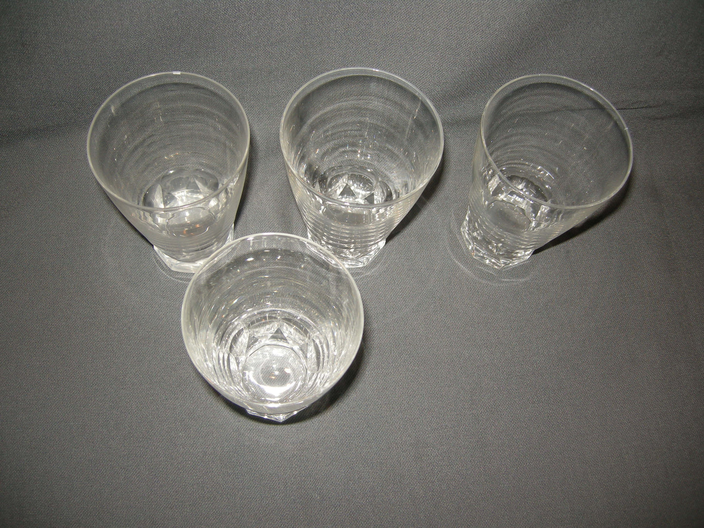 gebruikt glas / kristal glazen 025 a. 4 waterglazen