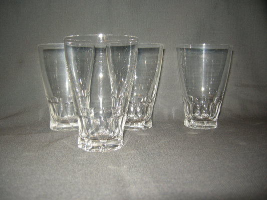 gebruikt glas / kristal glazen 025 a. 4 waterglazen