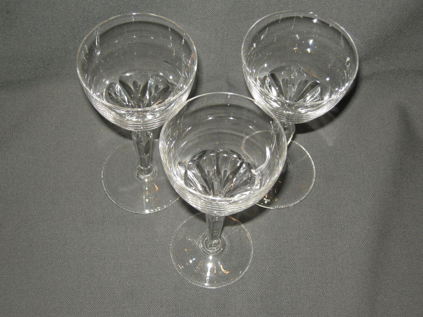 gebruikt glas / kristal glazen 025 c. 3 glazen