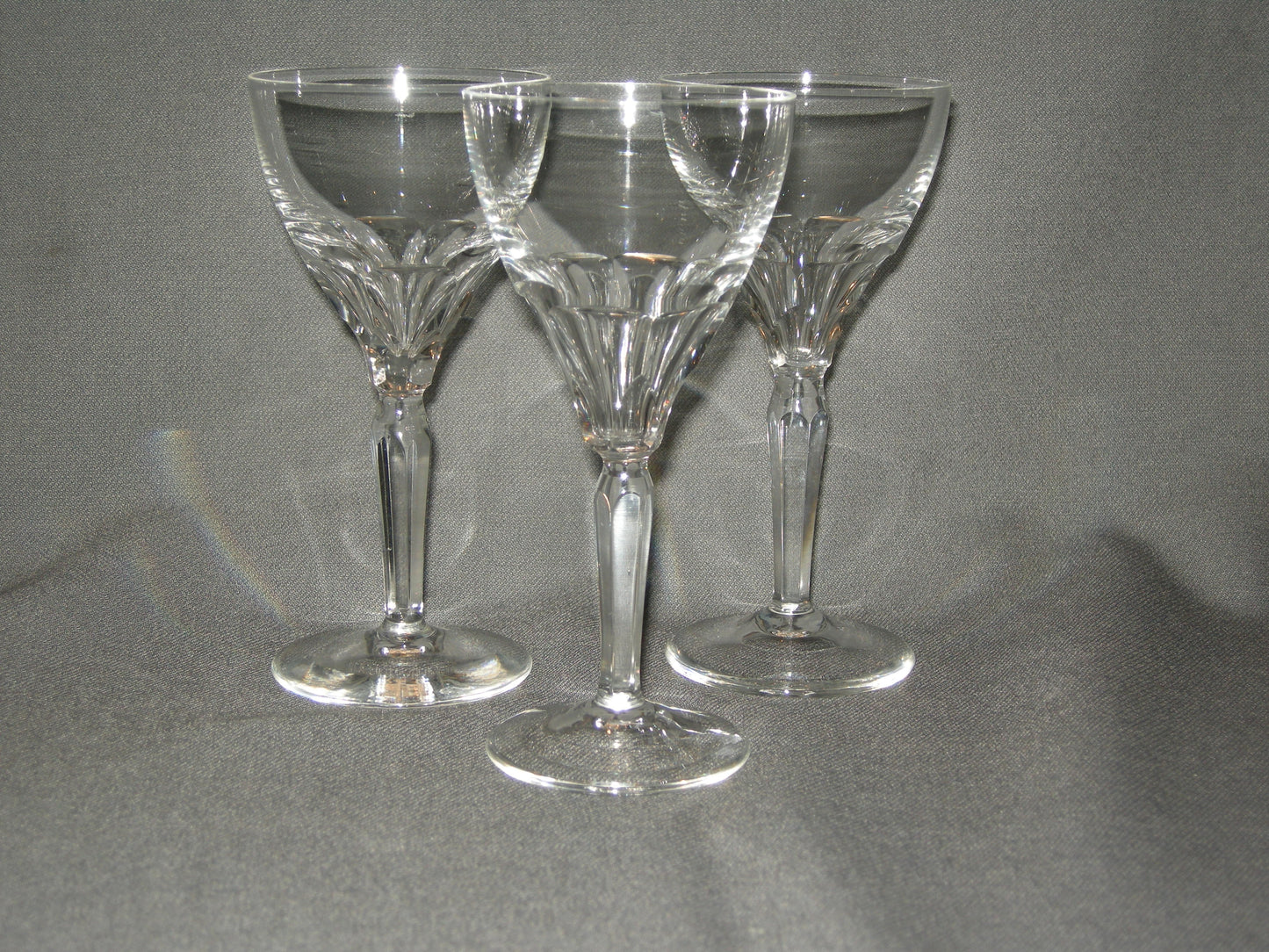 gebruikt glas / kristal glazen 025 c. 3 glazen