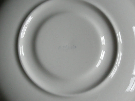Petrus Regout roomwit 027. losse schotel California doorsnee 17 cm.