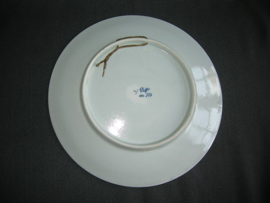 Mosa Delft decor 517, wandbord doorsnee 26,5 cm.