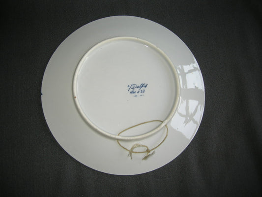 Mosa Delft decor 523, wandbord doorsnee 23 cm.