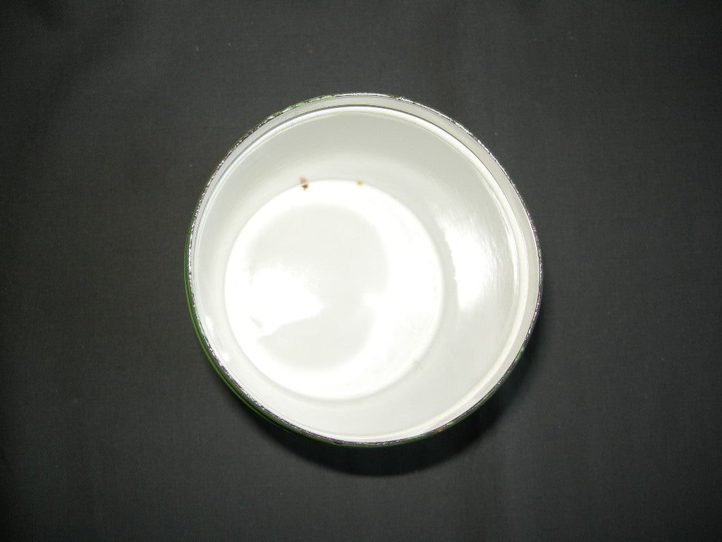 emaille resedagroen 033. voorraadbussen koffie - thee - suiker