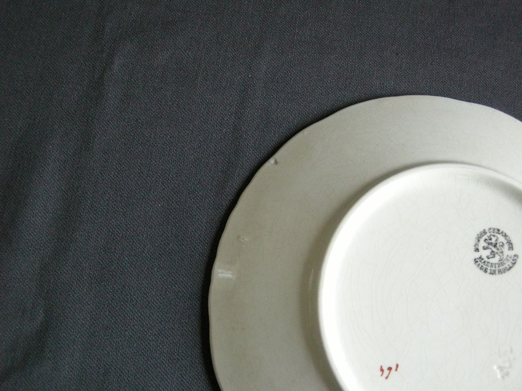 Societe Ceramique decor 164 Set van 2 ontbijtborden