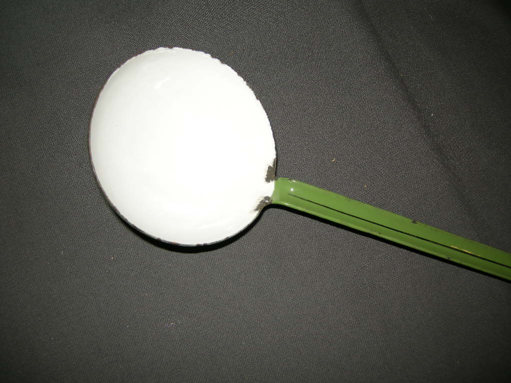 emaille resedagroen 037. soeplepel