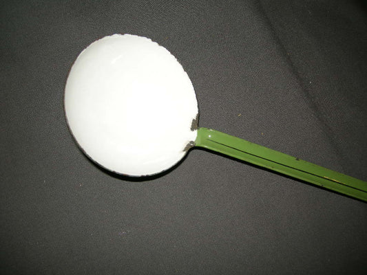 emaille resedagroen 037. soeplepel