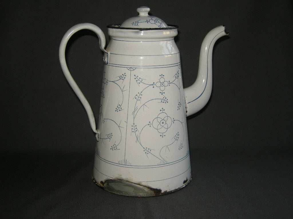 diverse Blau Saks 047. emaille koffiepot