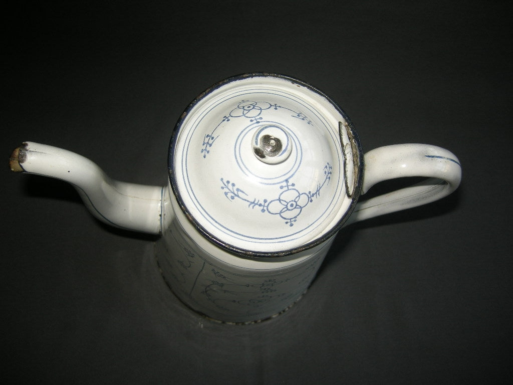 diverse Blau Saks 047. emaille koffiepot