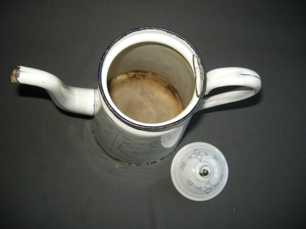 diverse Blau Saks 047. emaille koffiepot