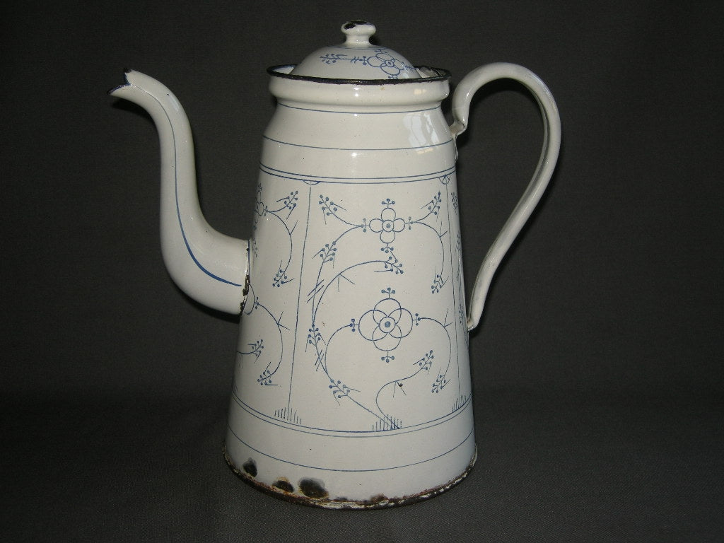 diverse Blau Saks 047. emaille koffiepot
