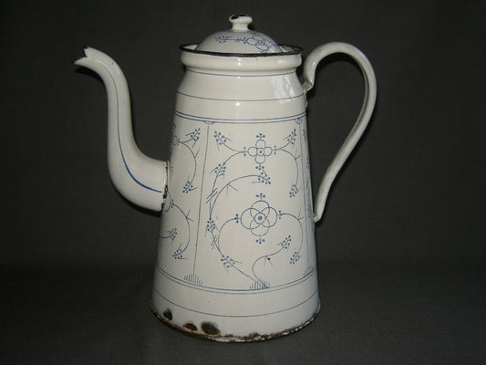 diverse Blau Saks 047. emaille koffiepot