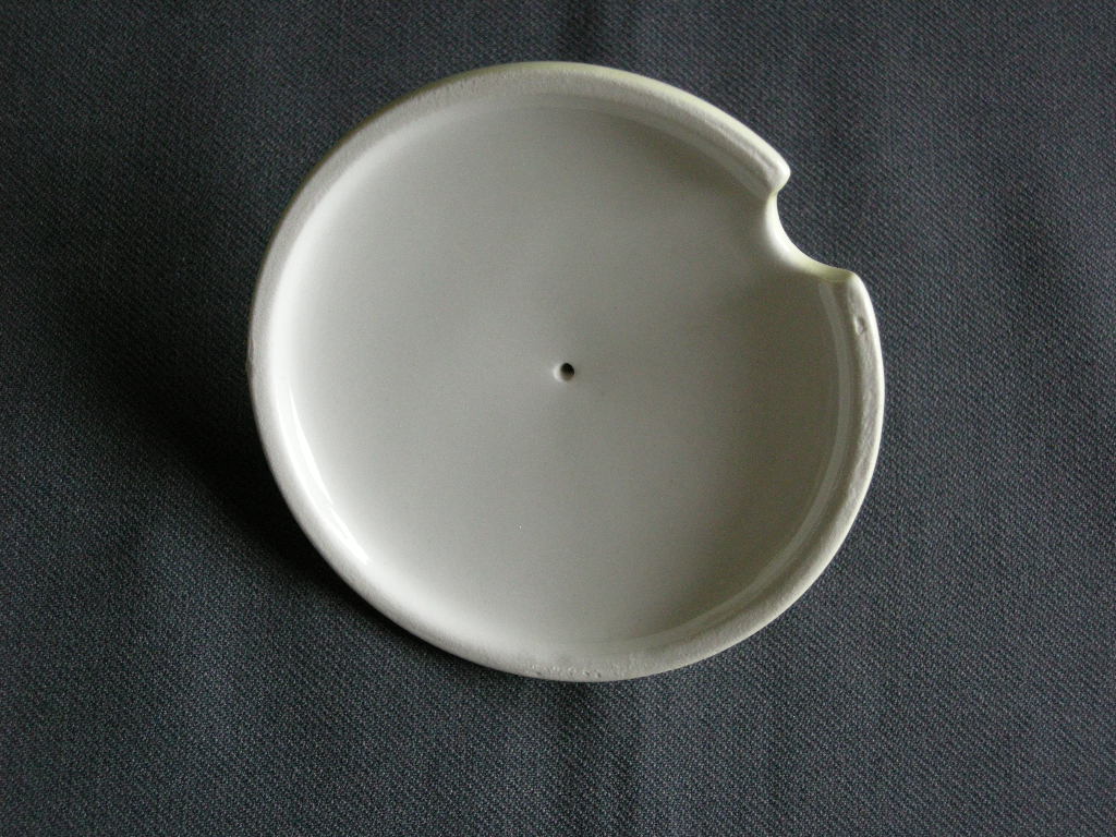Petrus Regout / Royal Sphinx pastel geel 054. deksel suikerpot Desiree