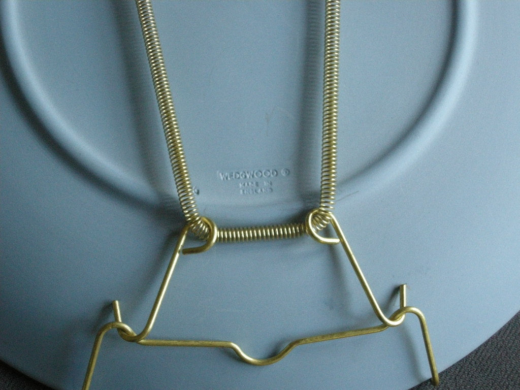 Wedgwood Jasperware blauw 088. Kerstbord 1994 in originele doos