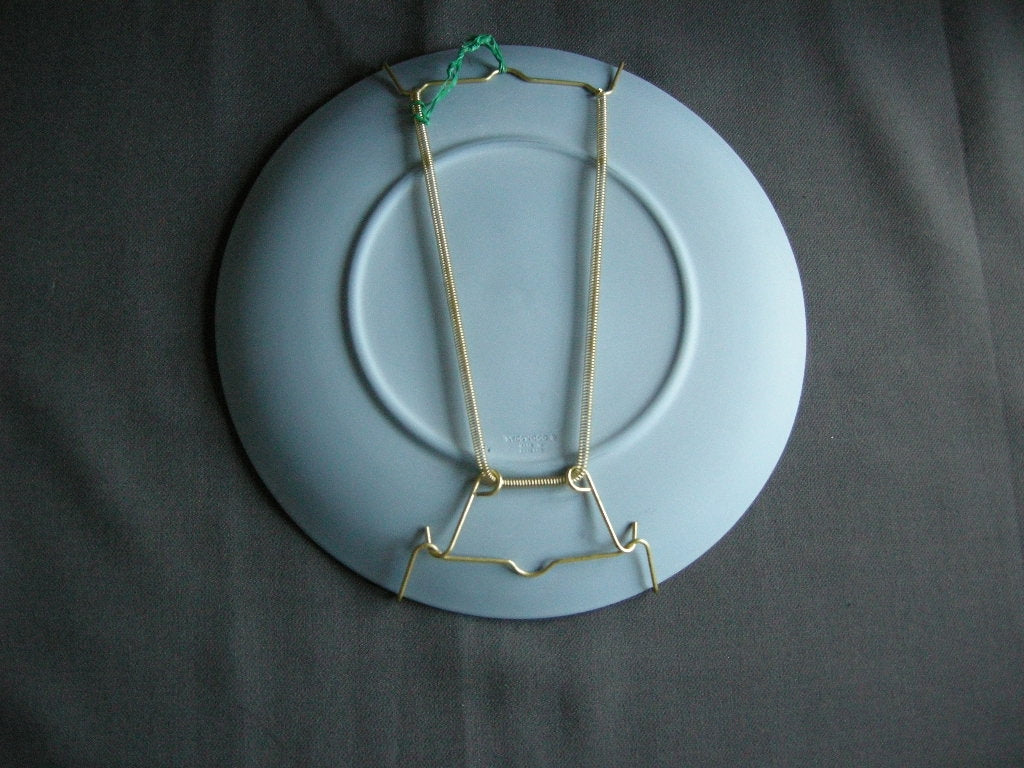 Wedgwood Jasperware blauw 088. Kerstbord 1994 in originele doos