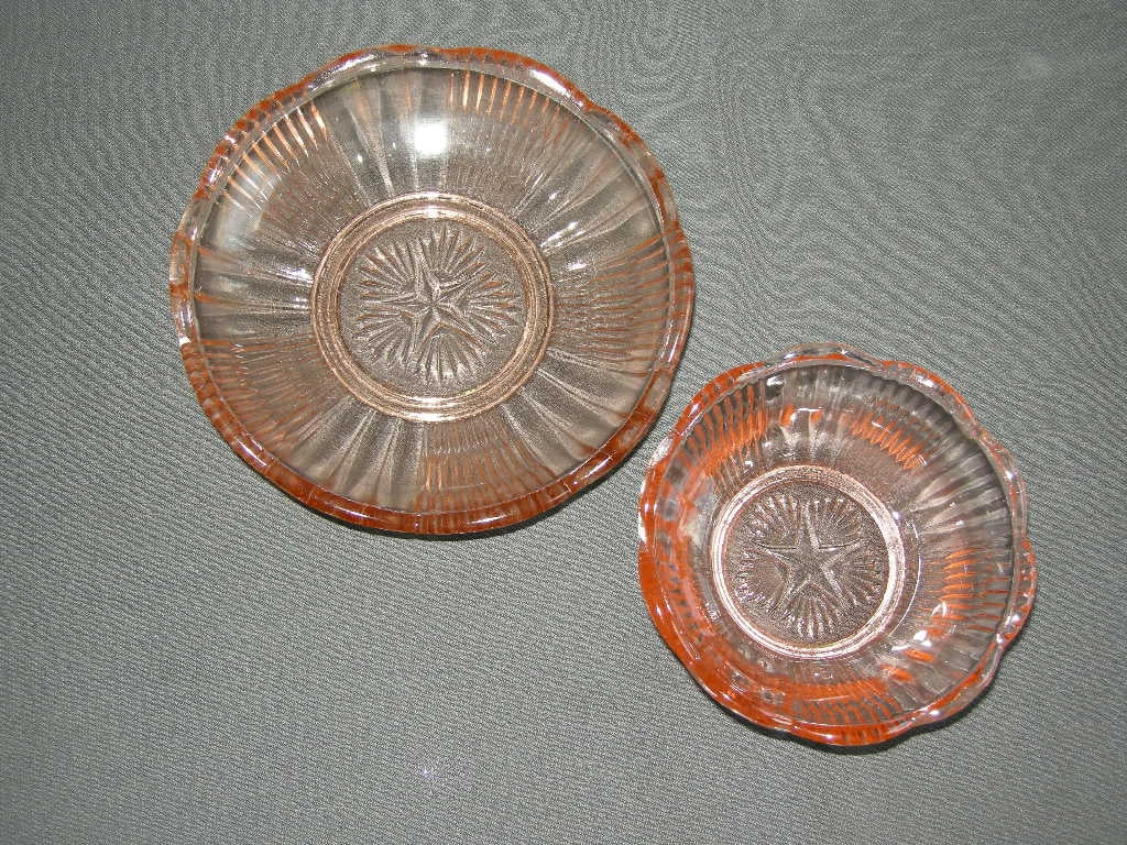 glas - kristal rose 094. schaaltjes