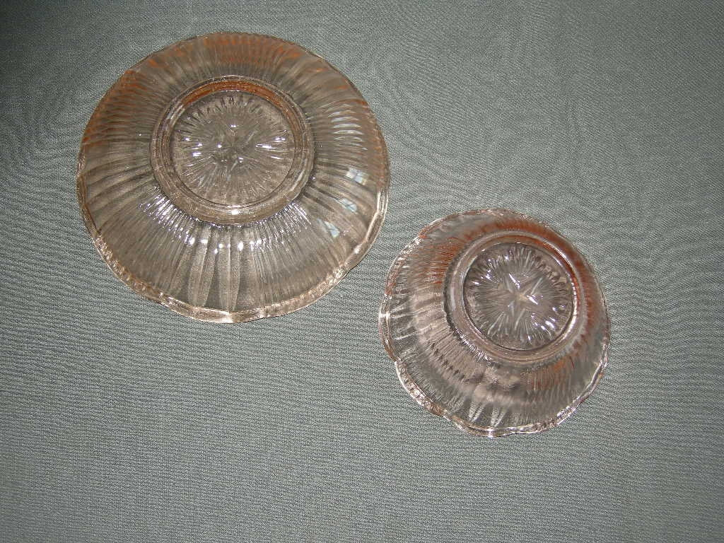 glas - kristal rose 094. schaaltjes