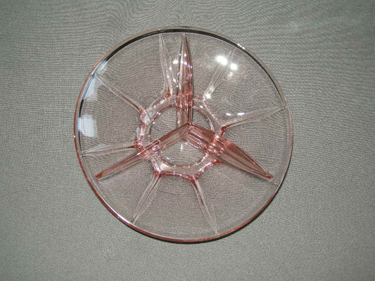glas - kristal rose 097. 3-vakschaaltje
