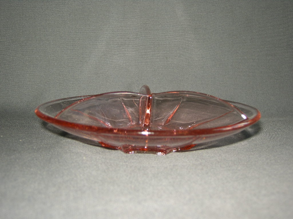 glas - kristal rose 097. 3-vakschaaltje