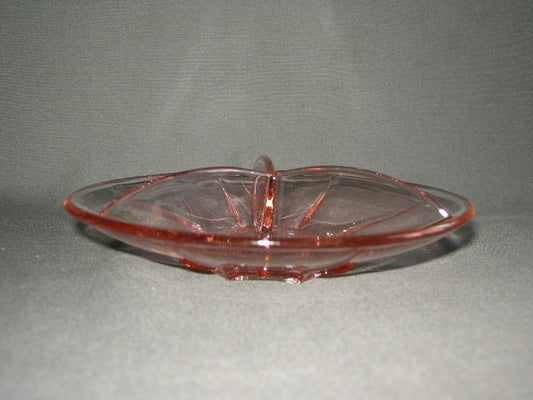 glas - kristal rose 097. 3-vakschaaltje