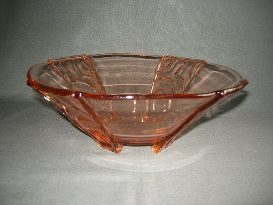 glas - kristal rose 098. schaal