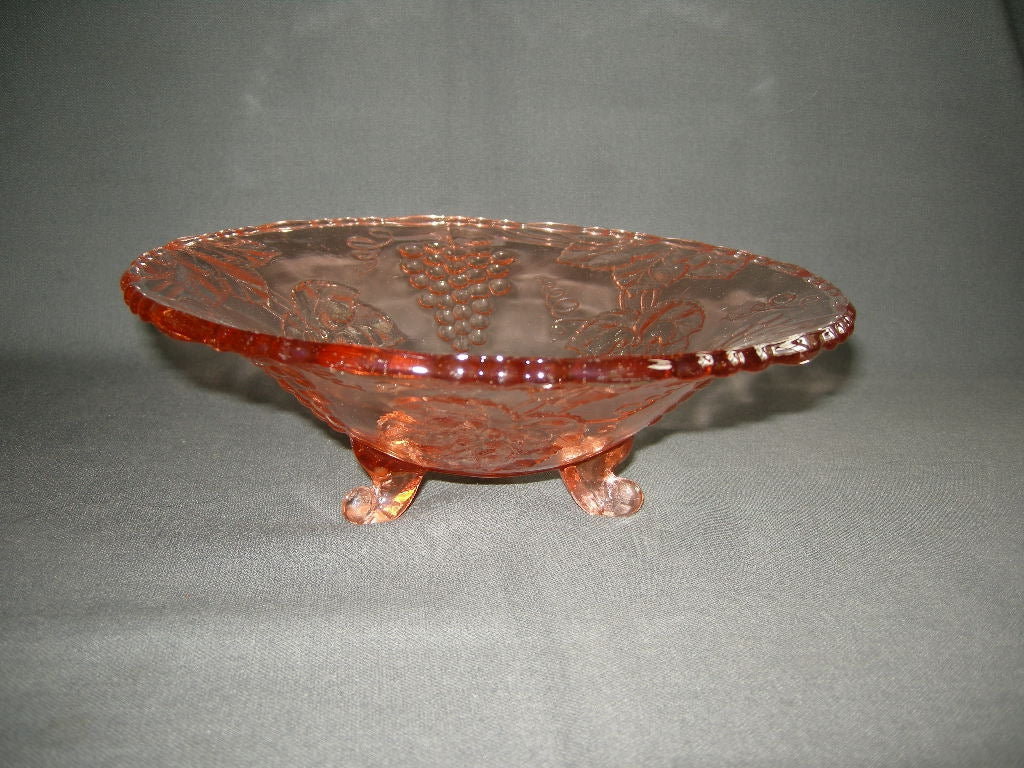 glas - kristal rose 099. schaaltje op pootjes
