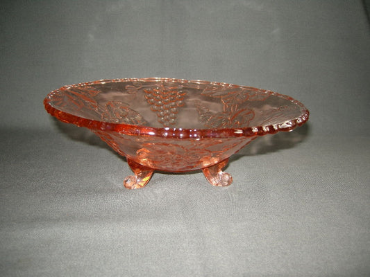 glas - kristal rose 099. schaaltje op pootjes