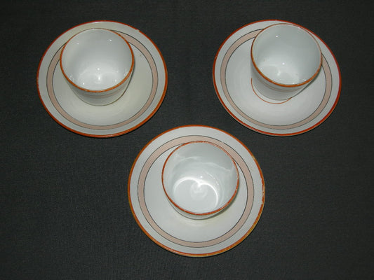 Petrus Regout decor 48 3 kommetjes + schotel